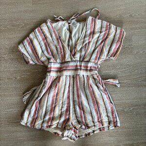 Women's American Eagle Striped Romper - Size XS